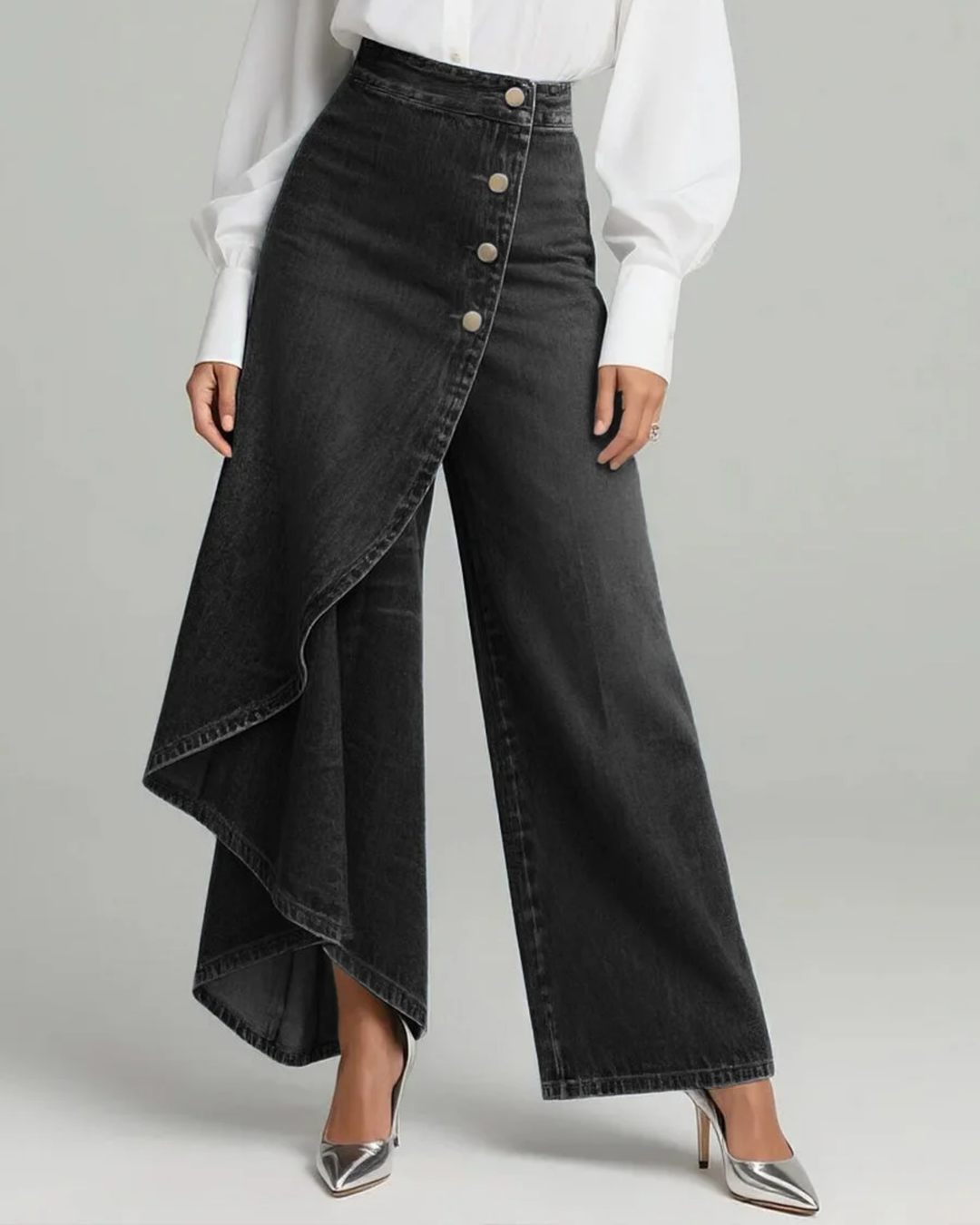 Pantalones vaqueros con vuelta