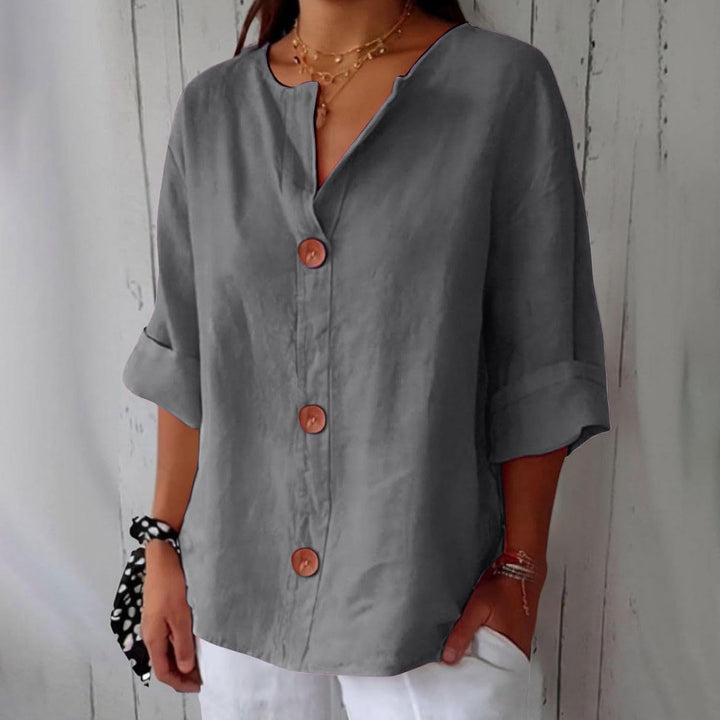 Maeve - Camisa de Cuello en V