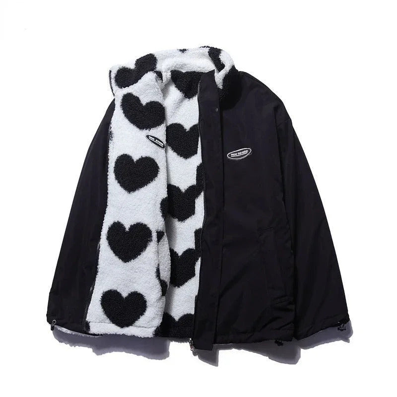 Camila | Chaqueta reversible con corazones