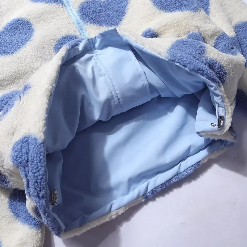 Camila | Chaqueta reversible con corazones