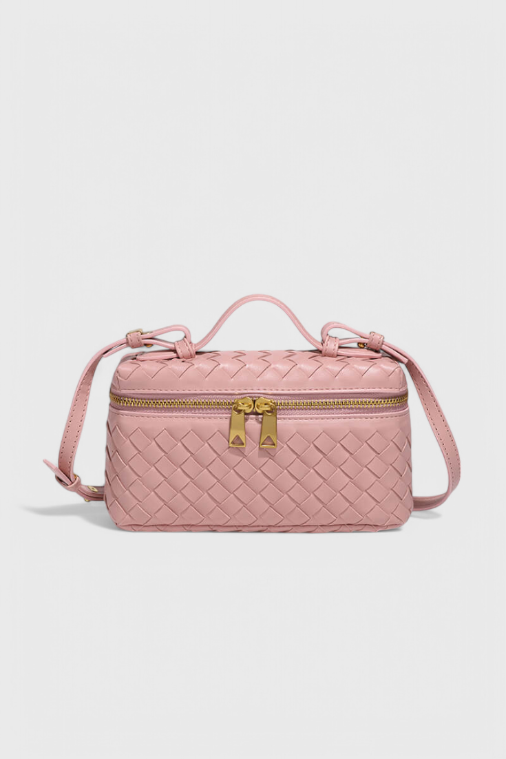 Milla Bolso Mini Woven con Accesorios Dorados