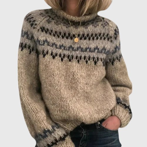 Auralisse | Suéter casual de mezcla de lana