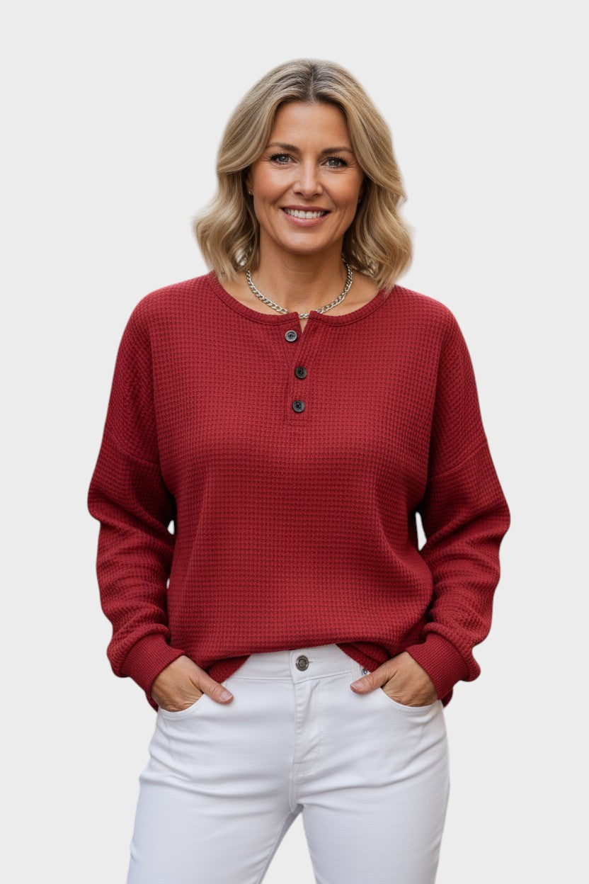 Helle | Jersey acogedor de punto gofre