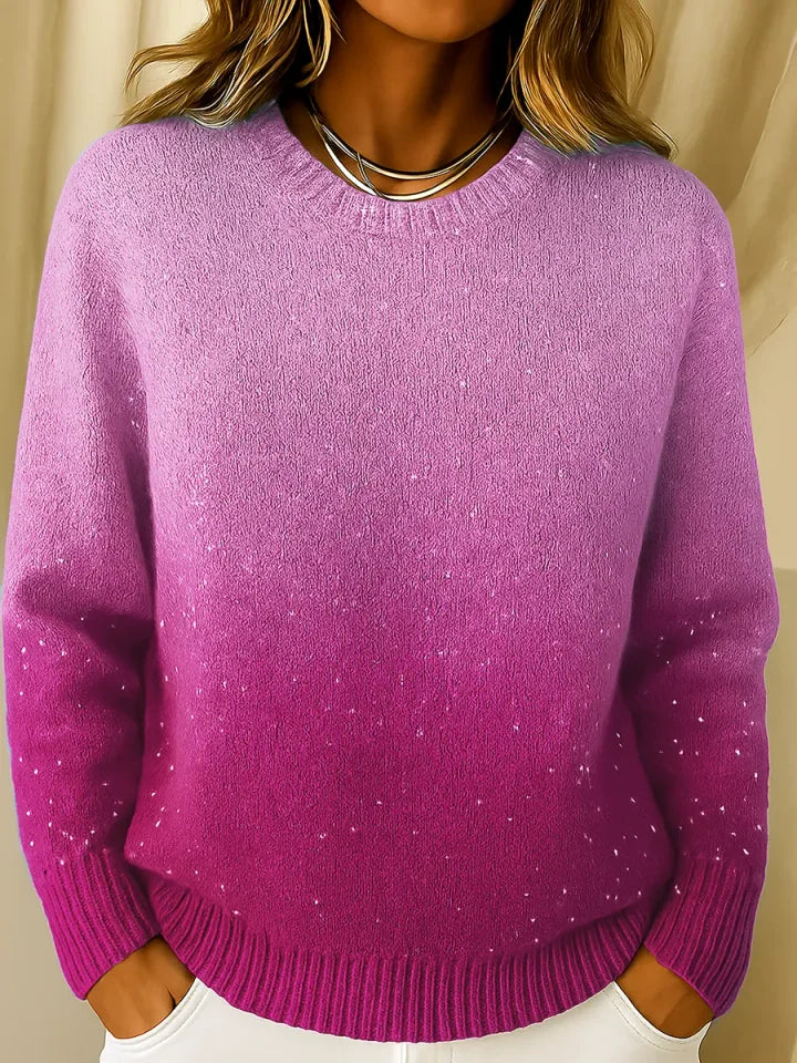 Ella | Top de punto elegante con brillo degradado