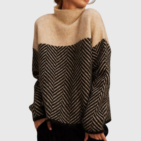 Elayah | Jersey de cuello alto de algodón