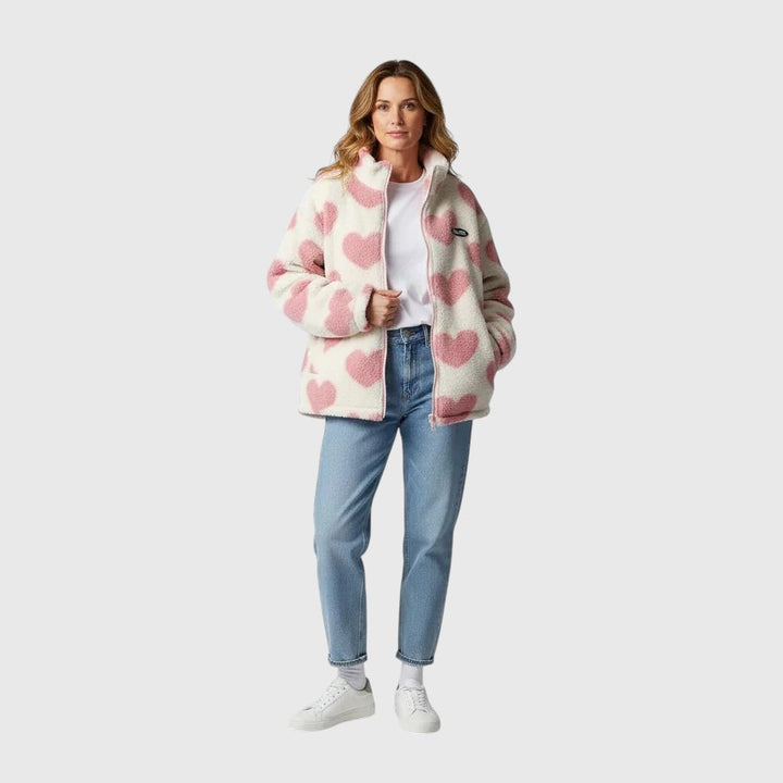 Camila | Chaqueta reversible con corazones