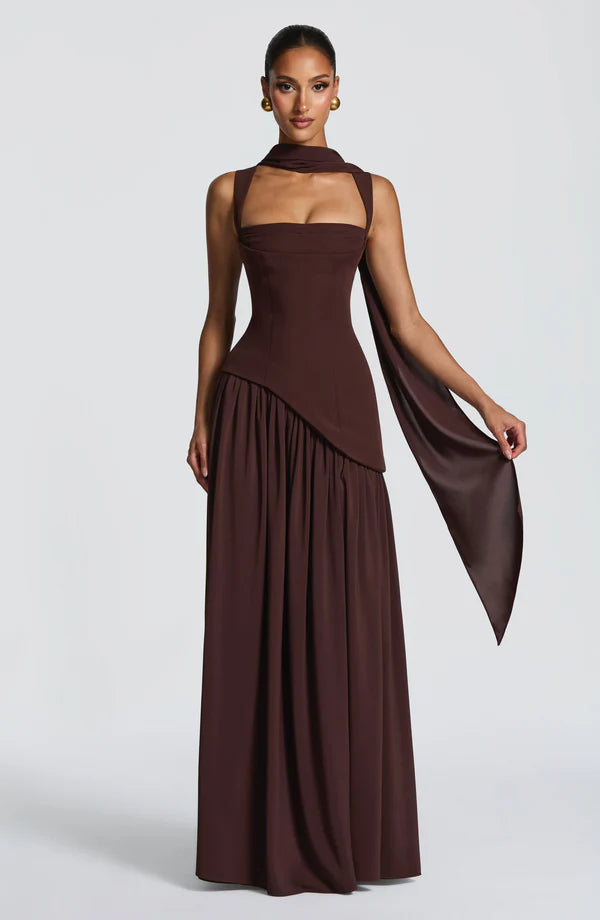 ZAFIRA | Vestido Largo Lacado