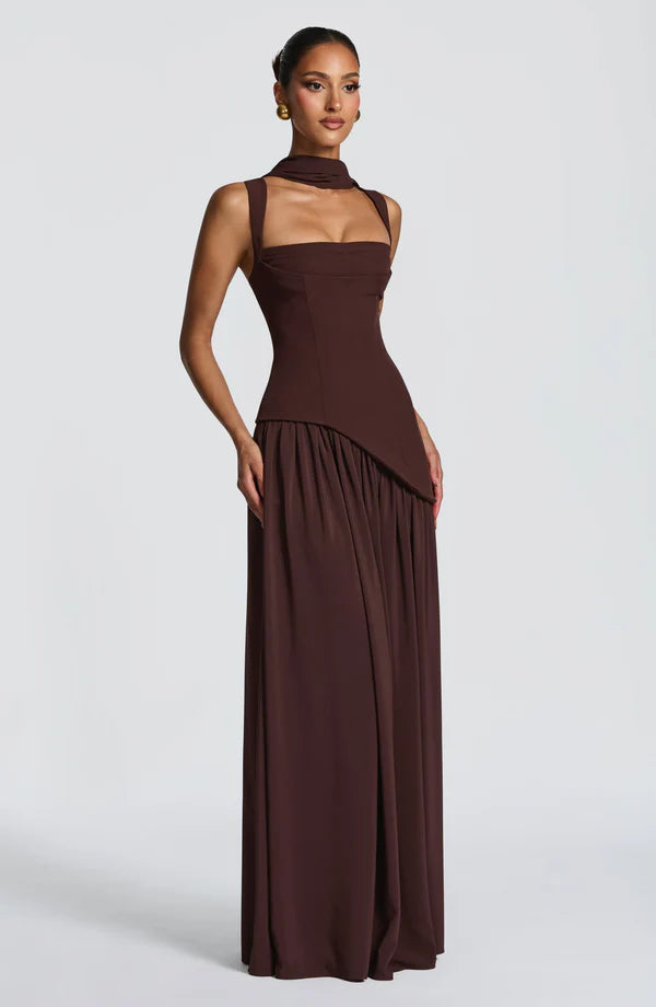 ZAFIRA | Vestido Largo Lacado